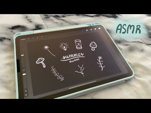 ASMR | Doodling On My IPad (Whispering & Apple Pencil Sounds)