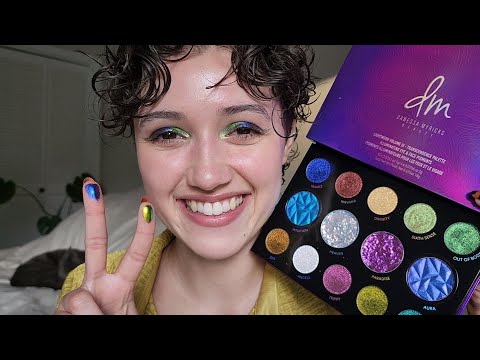 ASMR Danessa Myricks Swatching & Honest Review ✨ (layered sounds, makeup, whispered palette review)