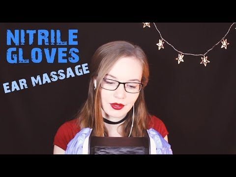 CRINKLY Ear Massage with Gloves and Lotion 💛 Minimal Whisper 💛 Binaural HD ASMR