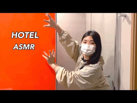 ASMR In Hotel Room  (Public) / fast tapping and scratching