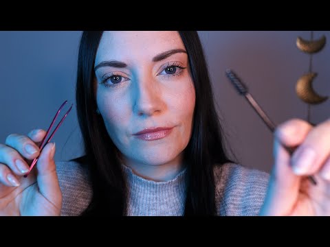 [ASMR] Doing Your Eyebrows 🤍 Personal Attention, Soft Soothing Whispers, Gentle Sounds for Sleep