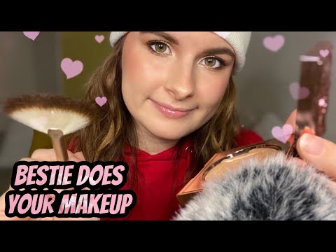 ASMR | Bestie Does Your Makeup for Valentine’s Day💕💕