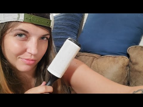 Lint Rolling and Pillow Scratching ASMR