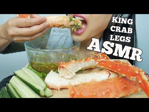 ASMR KING CRAB LEGS (EATING SOUNDS) No Talking | SAS-ASMR