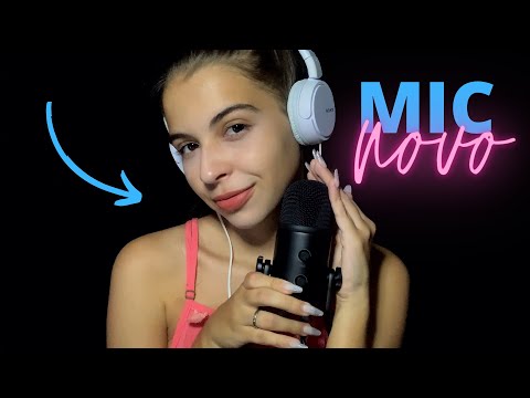 ASMR TESTANDO O MICROFONE NOVO DO CANAL | Fifine K678