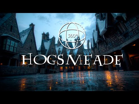 Hogsmeade Sunset [360 VR] Snowy Evening ❄️ ASMR Ambience Experience ✨ Virtual Reality Room