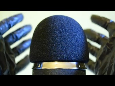 ASMR Close Up Crinkles . Mic Touching & Squishing with Crinkly Gloves