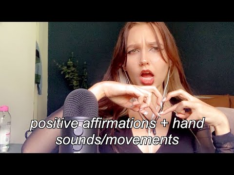 ASMR | positive affirmations + hands sounds/movements