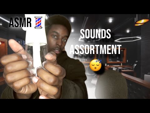 [ASMR] Barber sounds assortment spray/ tapping sounds