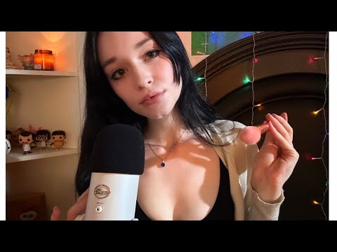 ASMR UP Close and personal affirmations, Mic Brushing, Relaxing and intense Mouth Sounds