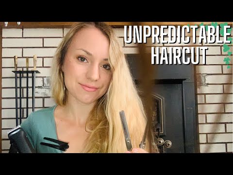 UNPREDICTABLE HAIRCUT ASMR | Relaxing Haircut Roleplay ASMR | Hair Brushing And Cutting ASMR | Long