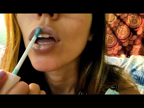 ASMR - 100 LAYERS OF LIP GLOSS💋 MOUTH SOUDS, LIPGLOSS APPLICATION, SOFT WHISPERING