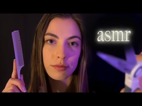 ASMR Sleepy, Sensitive Haircut Roleplay (Personal Attention)