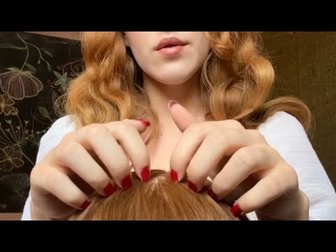 ASMR Gentle Scalp Scratching Massage with Soothing Hair Brushing no mouth sounds &minimal whispering