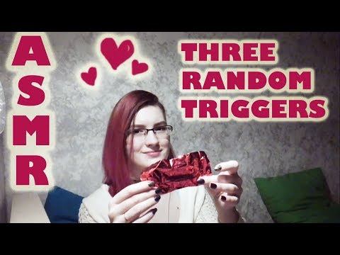 ||| ASMR Three Random Triggers ||| tingly crinkling, tapping & soft speaking for your relaxation