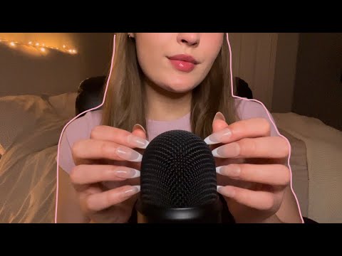 Mic Scratching with the Back of LONG NAILS Pt. 7 | ASMR
