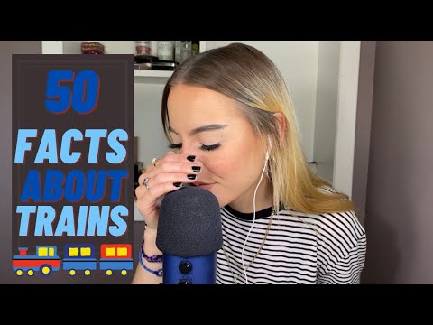ASMR | 50 facts about trains | cupped whispers