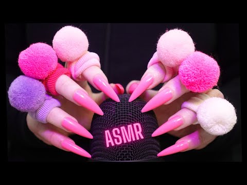 Asmr Deep Mic Brushing , Scratching & Massage | Asmr No Talking for Sleep with Long Nails - 4k