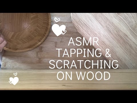 ASMR TAPPING AND SCRATCHING ON WOOD ITEMS | WOOD SOUNDS (No talking)