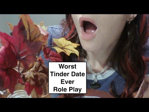 ASMR Gum Chewing Worst Tinder Date Ever. Whispered RP