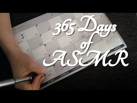 365 Days of ASMR - Writing Down Every Day's Video for the Year