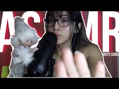 [ASMR] Chaotic Mouth Sounds Up Close & Personal Attention x2 (Tongue flutters, hand movements & more