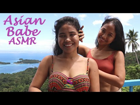 Asian Babe ASMR Travel | Island Hopping Back Tickle Massage! (Samal Island, Davao, Philippines)