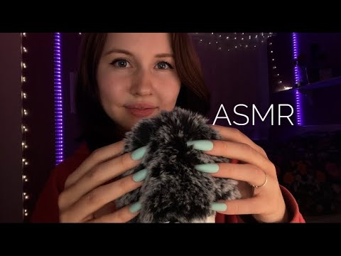 ASMR~Bug Searching (fluffy mic cover scratching, plucking, inaudible whispers)✨