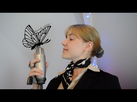 ASMR 🦋 Flight Attendant Roleplay ▫︎ VIP Butterfly Airlines Service