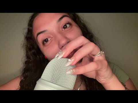 ASMR fast and aggressive bare mic scratching and tapping