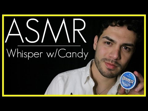 ASMR - Whispering With Candy In Mouth (Ear to Ear Mouth Sounds, Male Whisper)