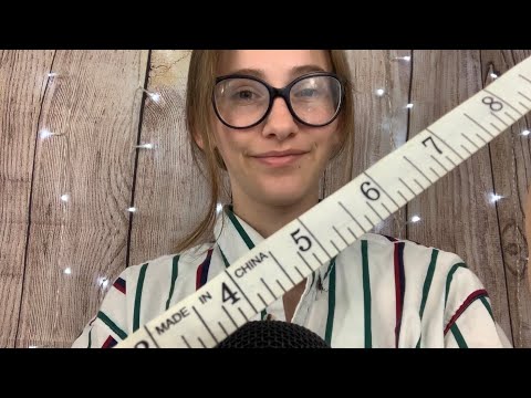 ASMR// Face Measuring// Inaudible and Unintelligible Whispering+ Tapping+ Mouth Sounds//