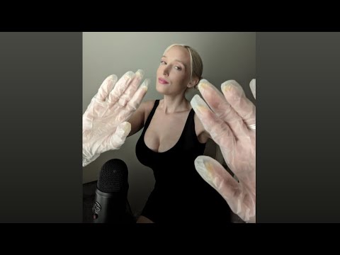 🧤ASMR Fast Glove Sounds and Plucking🤏 🧤 aggressive dry glove sounds-face touching😌🙌💤