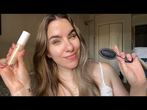 ASMR Get Ready With Me | work tea and skincare