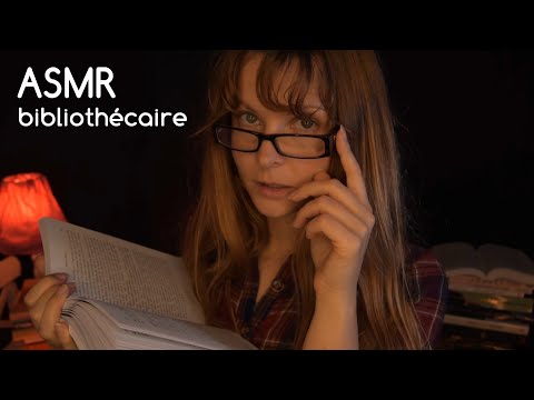 ASMR FRANCAIS RP 🌙⭐ BIBLIOTHEQUE fr ⭐🌙 ( page turning, inaudible, whispers / chuchotements )