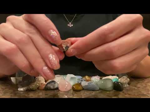 ASMR Tapping on Gemstone Collection (No Talking)