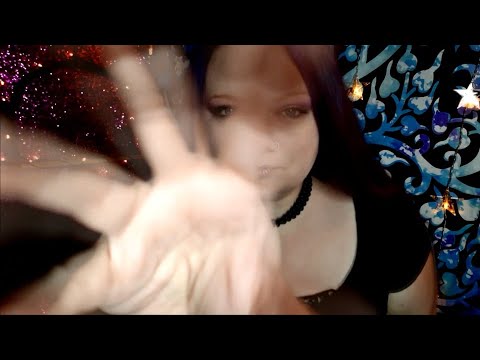 ASMR Layered mouth sounds, blowing and kisses| Psychedelic visuals/hand movement (no talking)