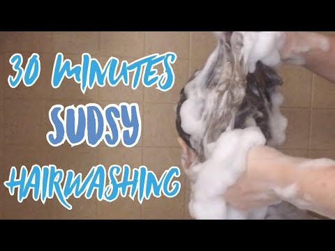 ASMR | 30 MINUTES Of HAIRWASHING and SCALP MASSAGE | SUDSY SHAMPOOING | Hair Play | Salon Roleplay
