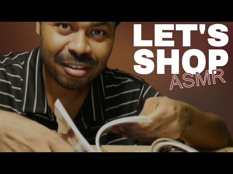 Shopping for ASMR (Roleplay) with Magazine Page Turning & Flipping Sounds