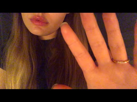 ASMR tingly hand movements and repeating 'relax'