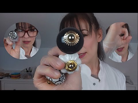 ASMR Artist does a Doctor Roleplay for you to relax-English and German-fast,slow,normal,chaotic,real