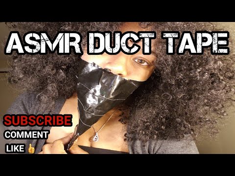 Layers of Duct Tape Asmr Trigger ~ Tapping, Scratching, Mouth & Face taped