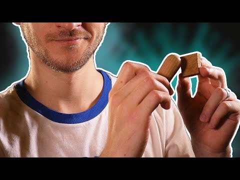 ASMR Binaural Wooden Tingles for Your Relaxation , Whispering