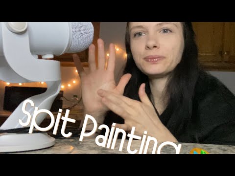 ASMR SPIT PAINTING 🎨 YOUR FACE PART 3