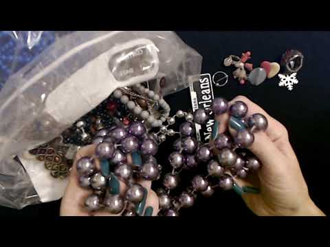 ASMR | Goodwill Jewelry Bag Show & Tell 5-9-2020 (Soft Spoken)