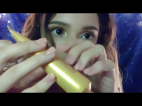 ASMR | Tapping on Random Items 🤔 (+ Ramble Whispering w/ Gum Chewing)