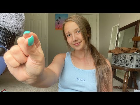 ASMR| Repeating "a little bit" with pinching/plucking ✨(REQUESTED)✨