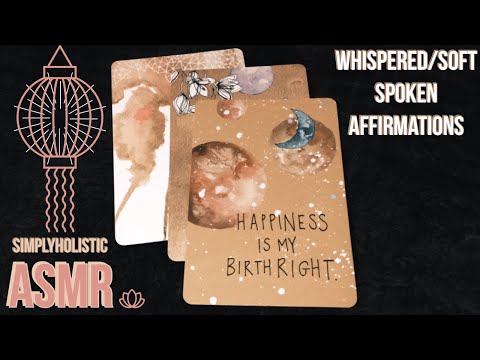 ASMR-Whispered/soft speaking affirmations + Tapping