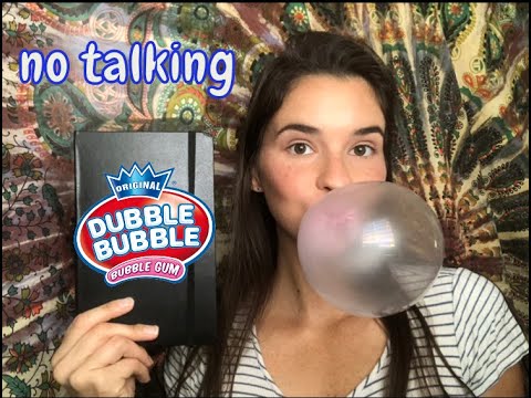 ASMR filling out my new agenda *no talking* *gum-chewing* *blowing bubbles*