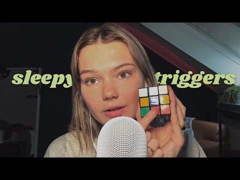ASMR relaxing triggers to help you sleep (with rain 🌧️)